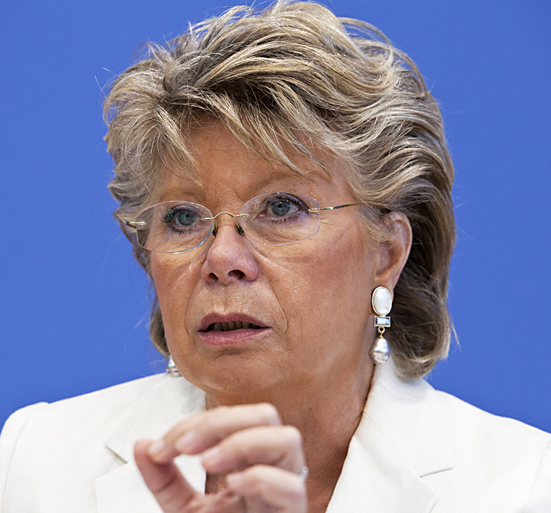 EU-Kommissarin Viviane Reding in der Bundespressekonferenz Berlin