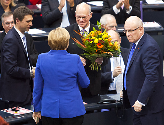 Norbert Lammert als Bundestagspräsident wiedergewählt