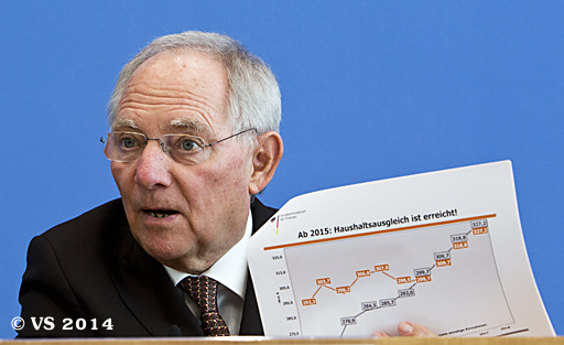 Schäuble: Haushaltsausgleich ist ab 2015 erreicht